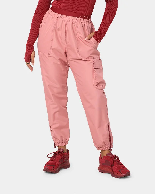 Reebok Women's Cardi B X Reebok Track Pants Sandy Rose Classic Bootcut Trousers