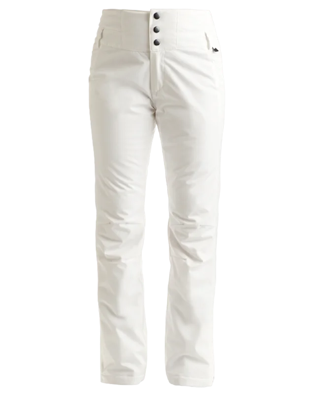 Nils Palisades Women's Snow Pants - Short - White Elegant Palazzo Trousers