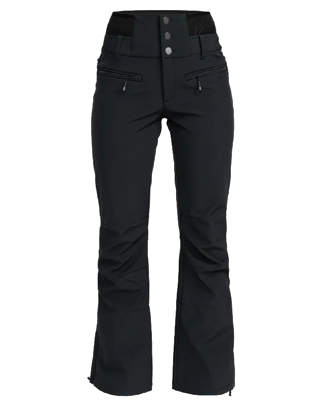 Roxy Women's Rising High Technical Snow Pants - True Black Comfy High-Waist Jeans