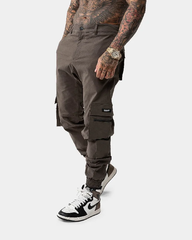 Saint Morta Espionage Cargo Pants Khaki Comfortable Denim Trousers