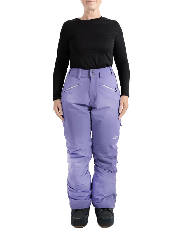 Nobody's Princess Zali Women's Snow Pant Short - Violet Relaxed Fit Trousers