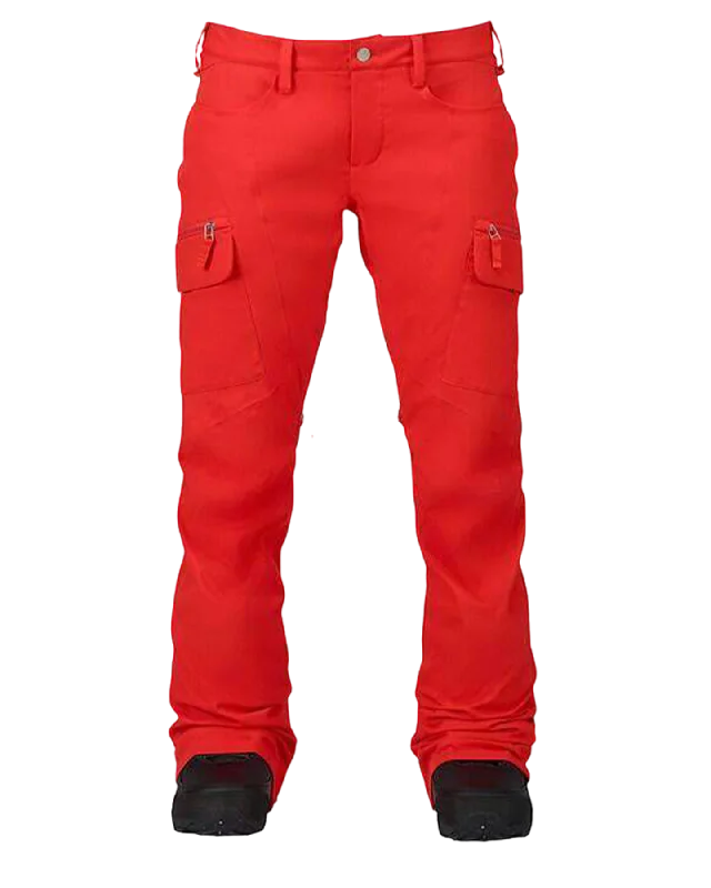 Womens Burton Gloria Pant Coral Stylish Paperbag Waist Pants