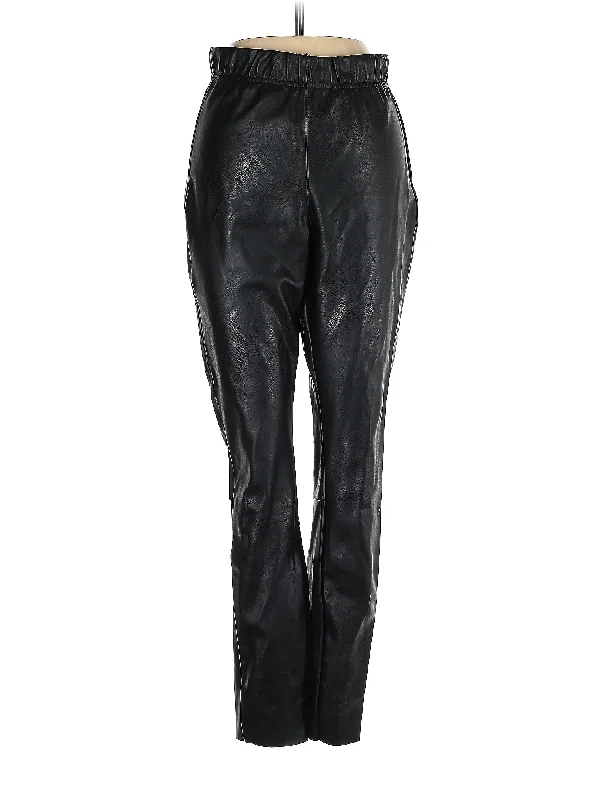 Faux Leather Pants Comfortable Jogger Trousers