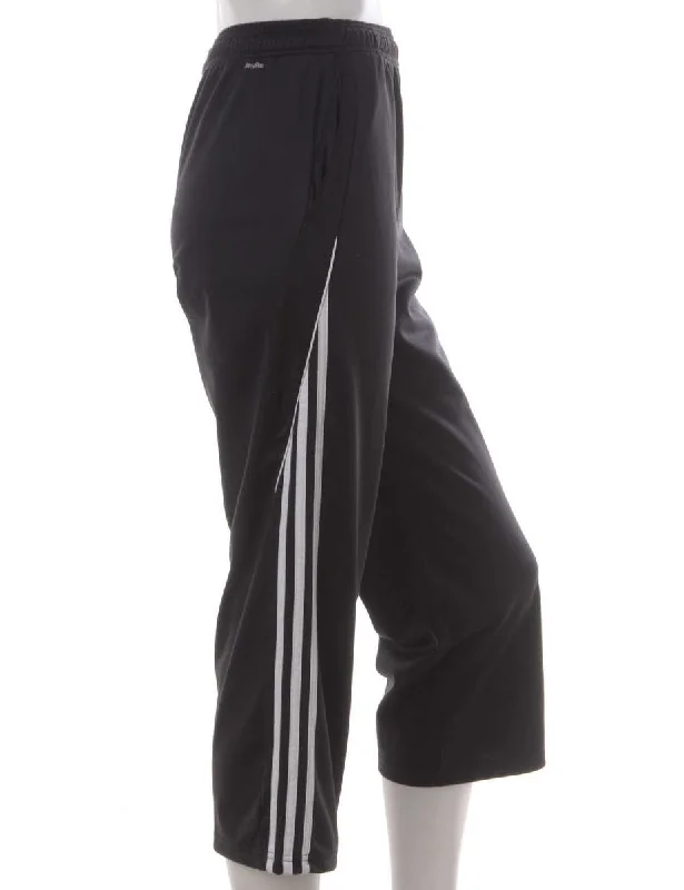 Label Upcycled Adidas Mel Cropped Track Pants Lightweight Jogger Pants