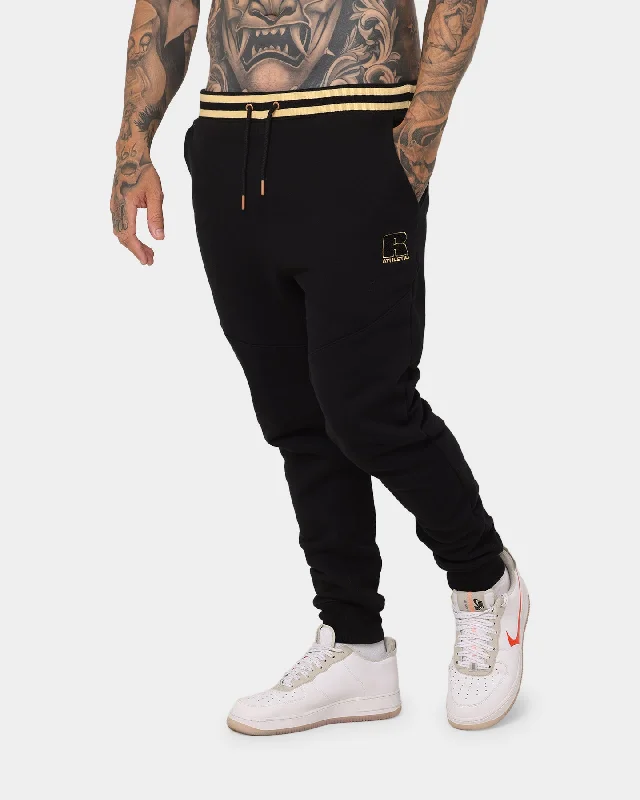 Russell Athletic Russell Athletic X Culture Kings College Athletic Track Pant Black/Gold Elegant High-Waist Pants