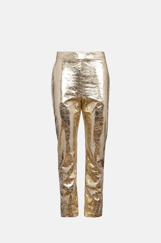 Haskell Pant Cracked Gold Cozy Full-Length Pants