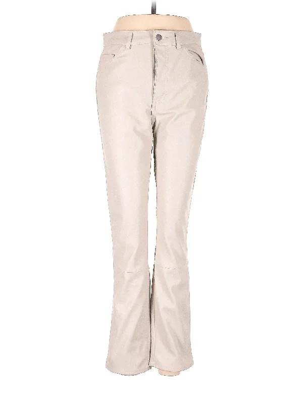 Faux Leather Pants High-Waist Yoga Pants