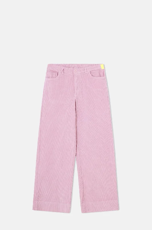 Rose Pant Pink Stylish Elastic Waist Pants