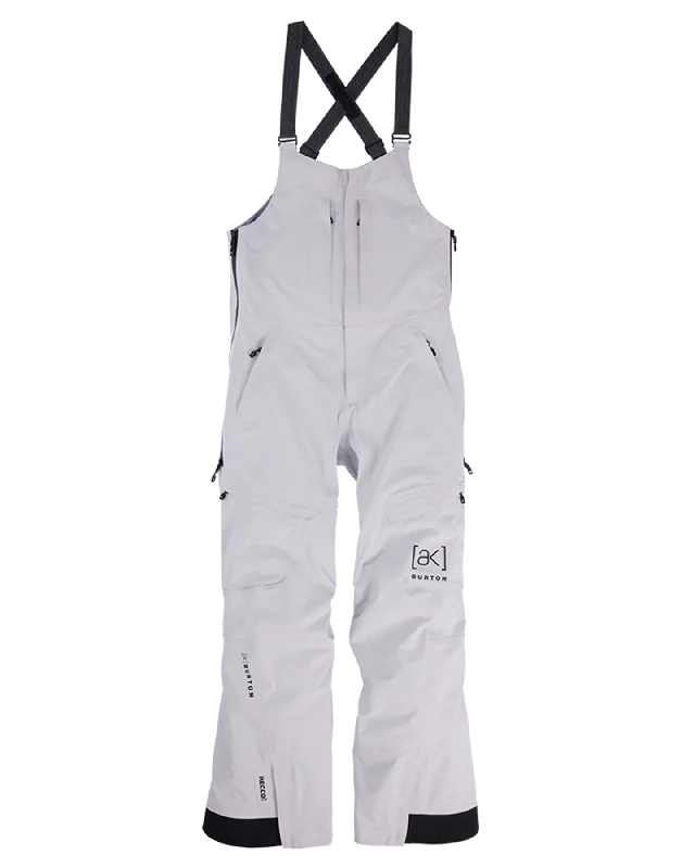 Burton Women's [ak]® Kimmy Gore‑Tex 3L Stretch Bib Snow Pants - Gray Cloud High-Waist Jeans