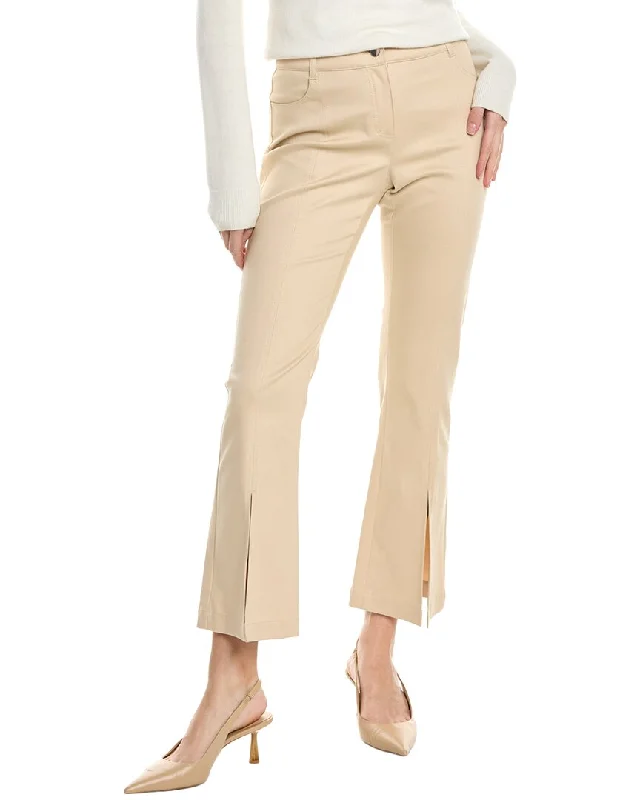 Elie Tahari Cropped Denim Pant Relaxed Lounge Trousers