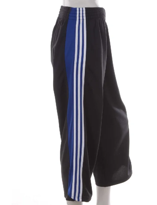 Label Upcycled Adidas Mel Cropped Track Pants Cozy Knit Pants