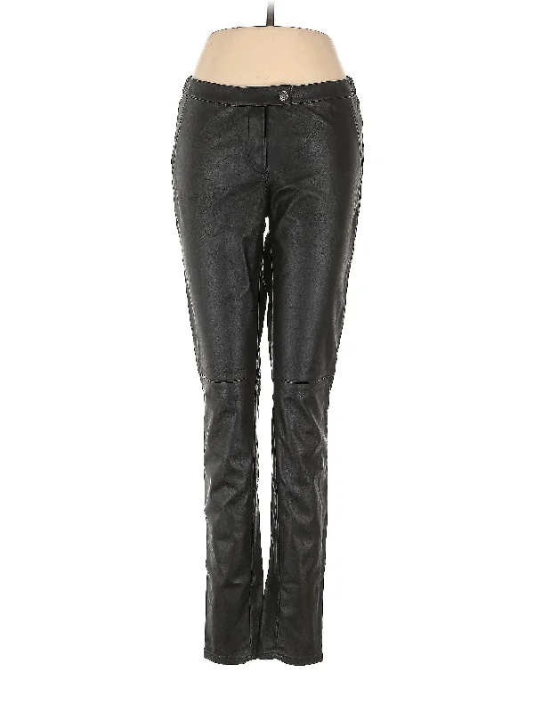 Faux Leather Pants Soft Sweatpants Style