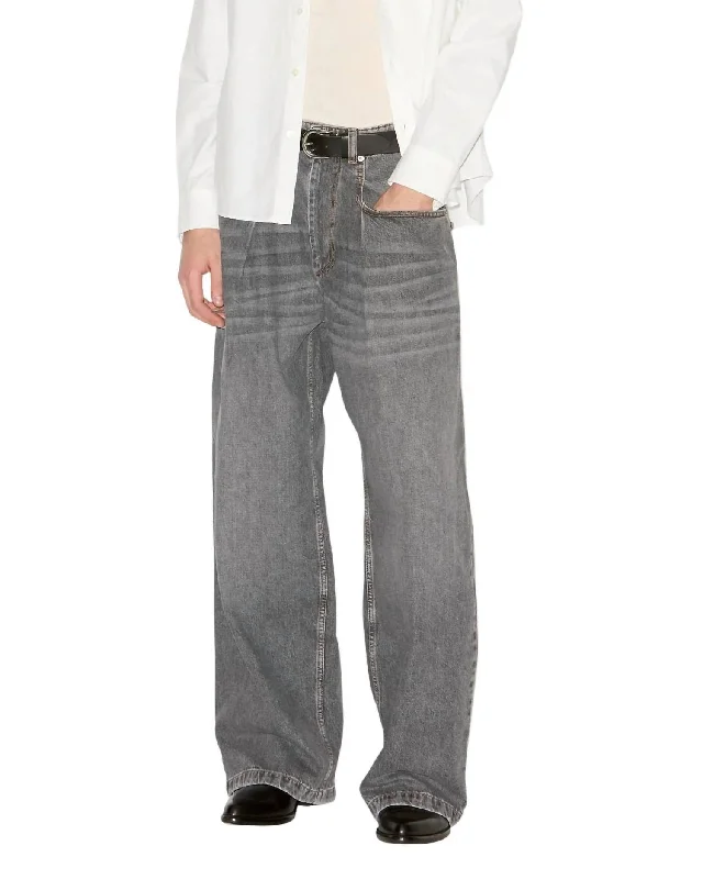 Pre-Loved Janael Pants In Faded Black Classic Pleated Pants