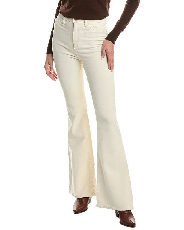 DL1961 Rachel Ultra High Rise Corduroy Flare Pant Trendy High-Waist Trousers