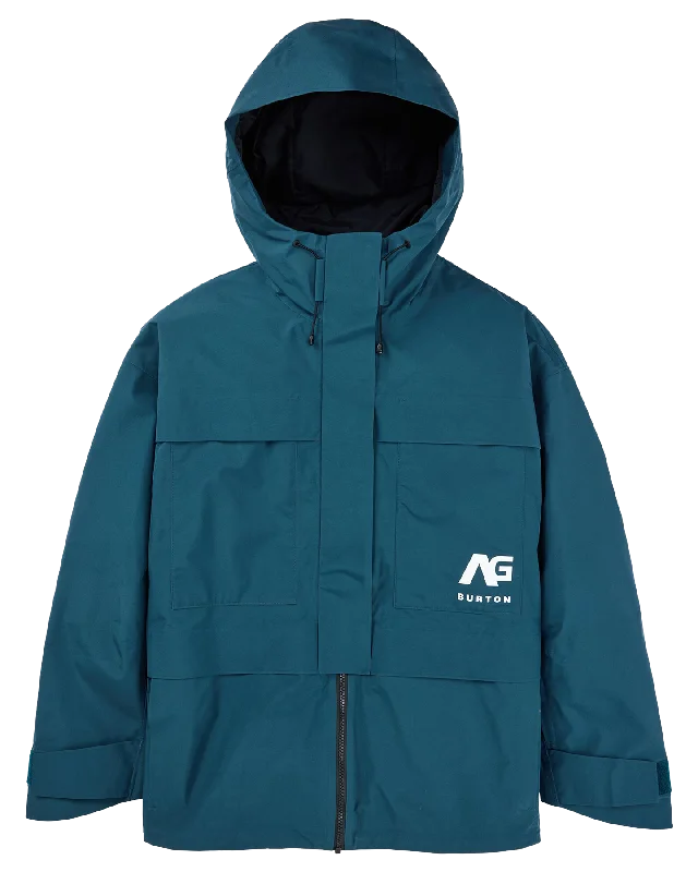 Burton Women's Analog Hedstall Gore-Tex 2L Snow Jacket Front Pockets Side Pockets Patch Pockets