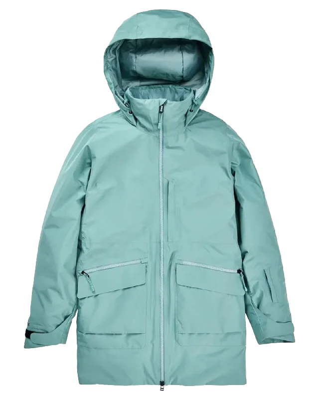 Burton Women's Treeline Gore-Tex 2L Snow Jacket - Rock Lichen Cotton Fabric Linen Fabric Terry Fabric