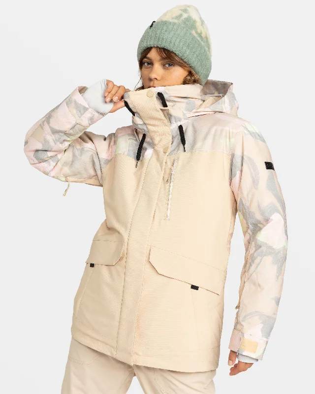 Dawnrae Parka Snow Jacket - Pebble Swirl Cozy Warm Stylish