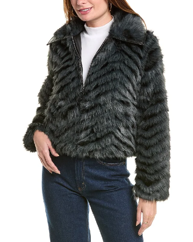 La Fiorentina Shaggy Jacket Layered Multi-layer Single Layer