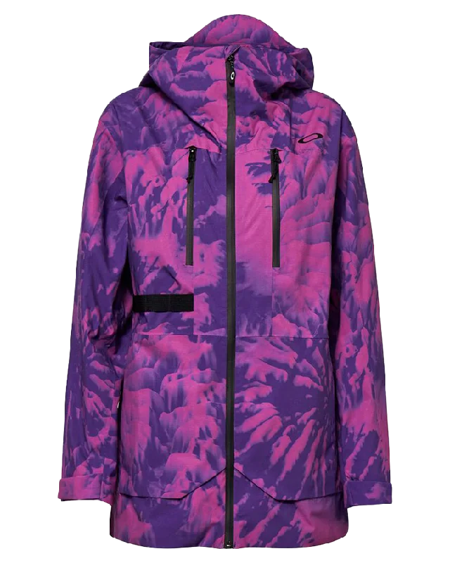 Oakley Juno Shell Snow Jacket - Purple Mountain Td Print Elegant Classic Vintage