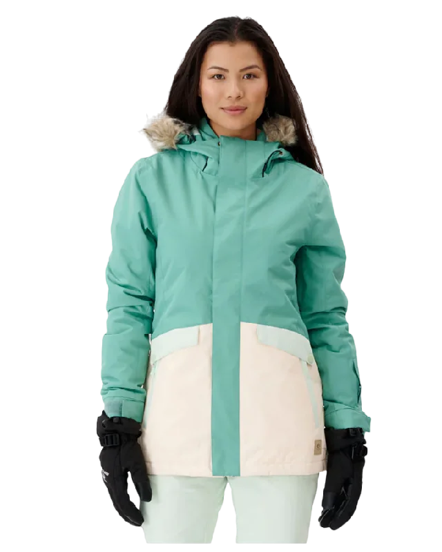 Rip Curl Rider Parker Snow Jacket Women's 10K/10K - Mint - 2023 Embroidered Appliqued Beaded