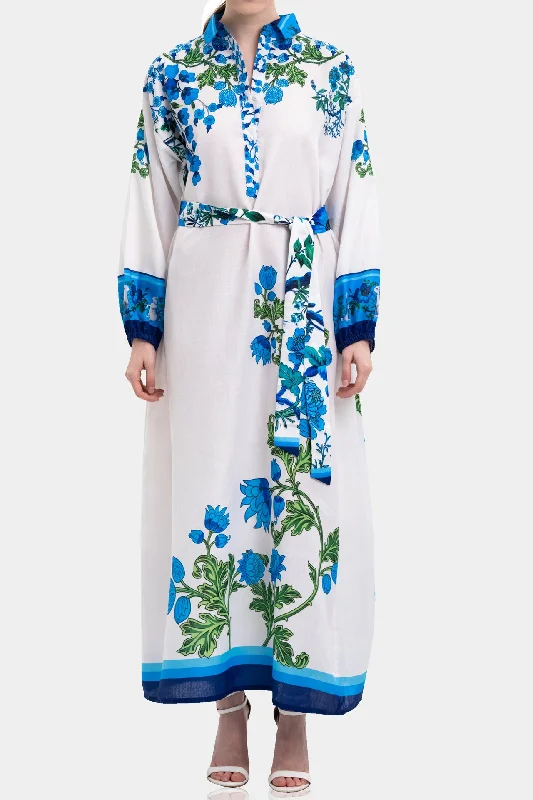 Full Sleeve Cotton Maxi Dress Fashionable Chiffon Maxi Dress