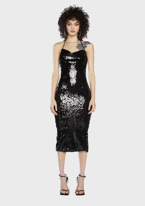 Speakeasy Romance Sequin Maxi Dress Elegant Lace Maxi Dress