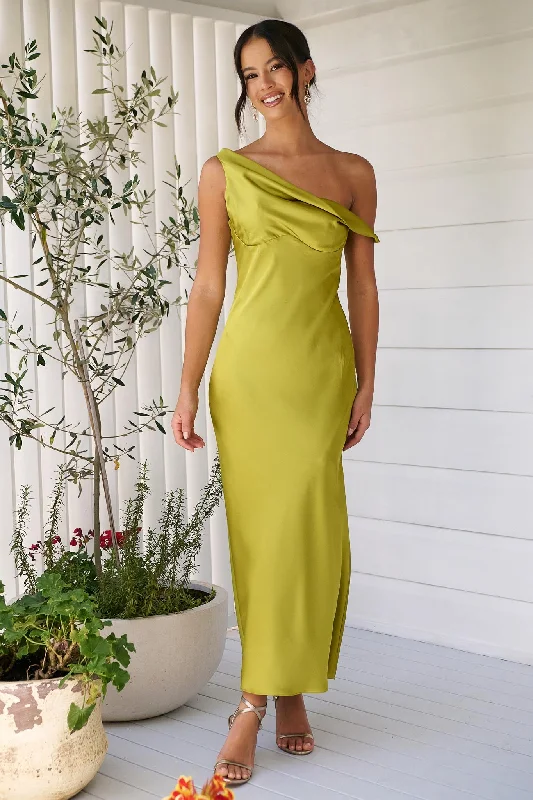 Taylor Maxi Dress - Olive - FINAL SALE Fashionable Layered Maxi Dress