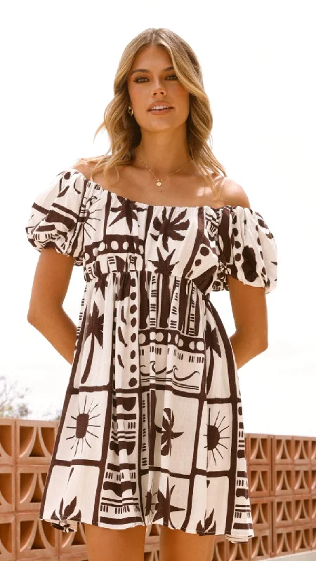 Caesarea Mini Dress - Tuscany Stylish Summer Mini Dress