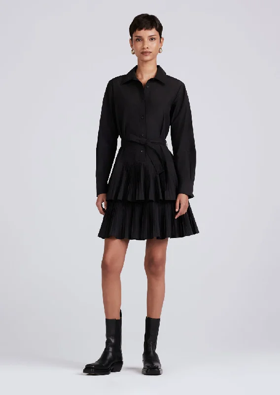 Derek Lam Sterling Long Sleeve Mini Dress Trendy Cut-Out Mini Dress