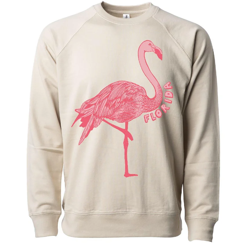 Flamingo Florida Raglan Sweater Elasticated Padded Insulated