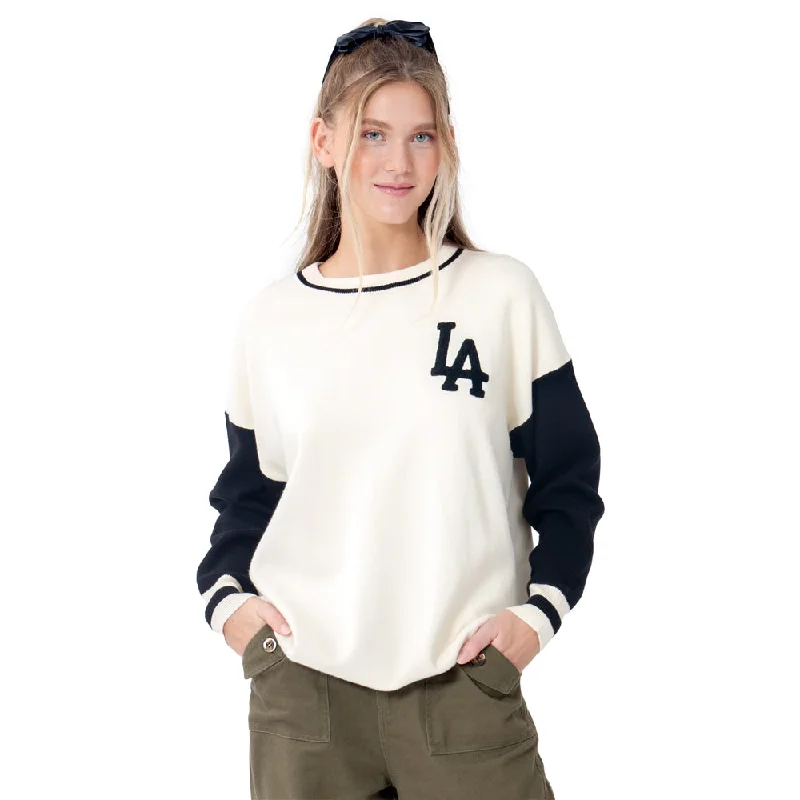 SWEATER PARA MUJER CONTRASTING AND PRINTED LA FOREVER 21 Cashmere Blend Cotton Blend Poly Blend