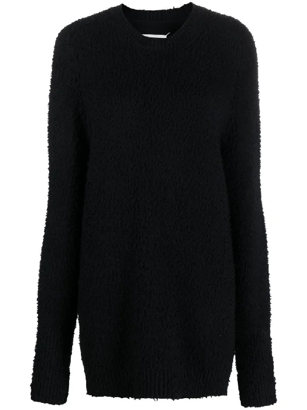 Maison Margiela Sweaters Black Sweater Knitwear Pullover