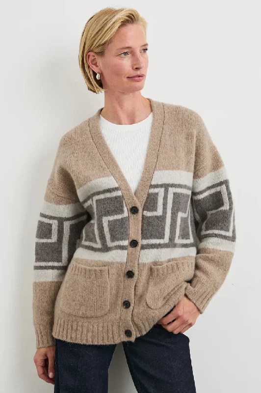 Rails Chelsea Sweater in Aspen Trail Satin Blend Silk Blend Wool Blend