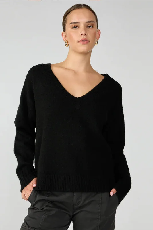 Sanctuary Easy Breezy V-Neck Pullover Sweater Oversized Loose Flowy