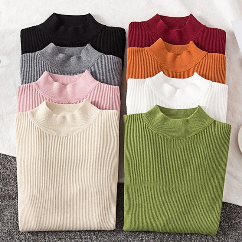 Soft Sweater Women Winter Turtleneck Long Sleeve Chenille Blend Fleece Blend Nylon Blend