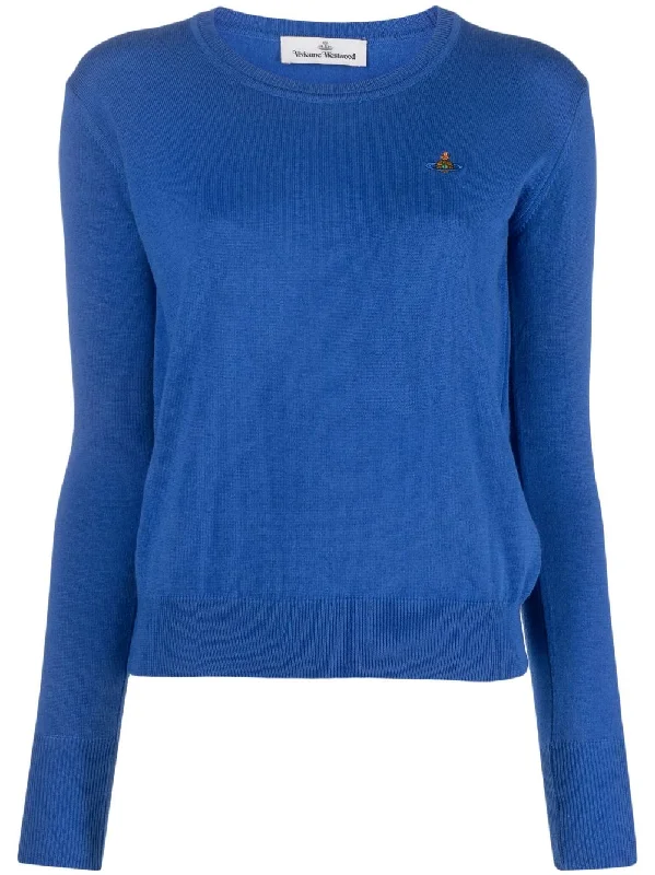 Vivienne Westwood Sweaters Blue Neon Metallic Matte