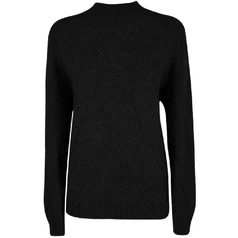 Yes Zee Black Acrylic Sweater Casual Formal Business