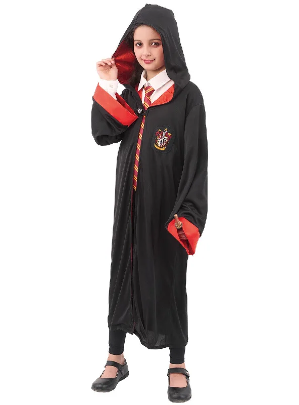 Hooded Girls Magical Red House Robe Costume Hoodie with Raglan Sleeves Sporty Comfortable