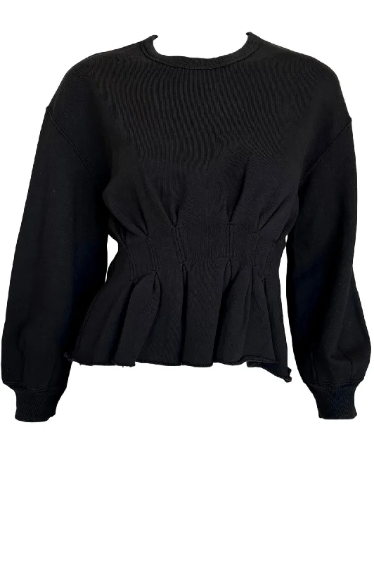 The Corset Sweatshirt Hoodie with Elastic Cuffs Stretchable Comfortable