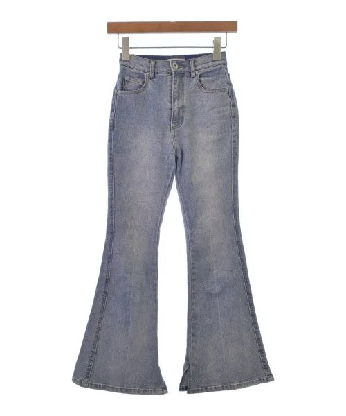 FREE'S MART Jeans Comfortable Distressed Straight-Leg Jeans