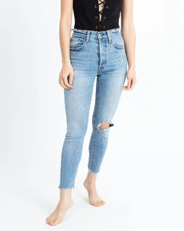 "501's Skinny" Jeans Trendy Low-Rise Bootcut Jeans