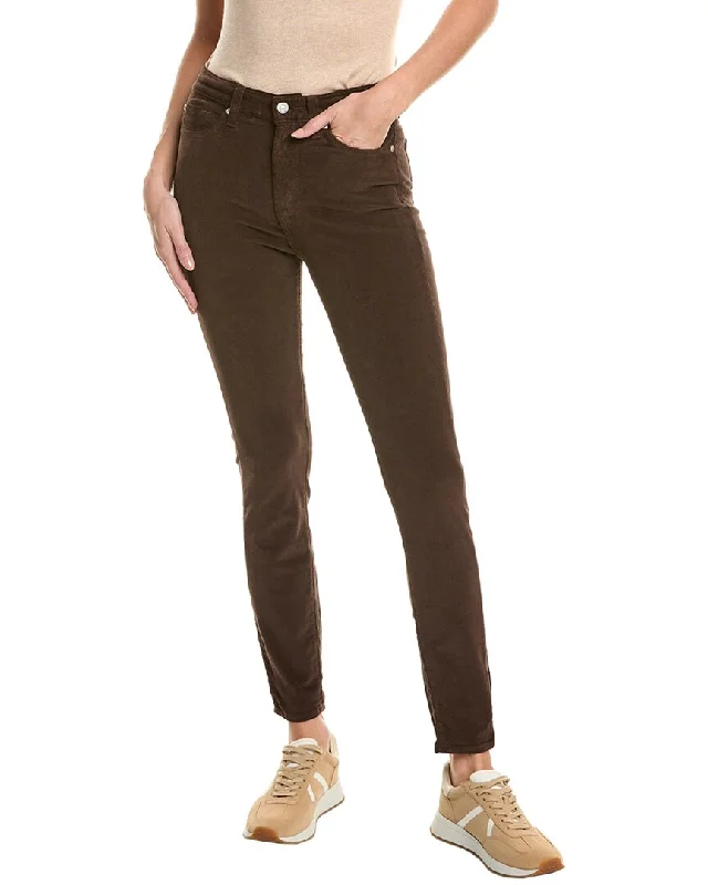 7 For All Mankind Gwenevere Hot Fudge High-Rise Corduroy Jean Chic Cropped Jeans