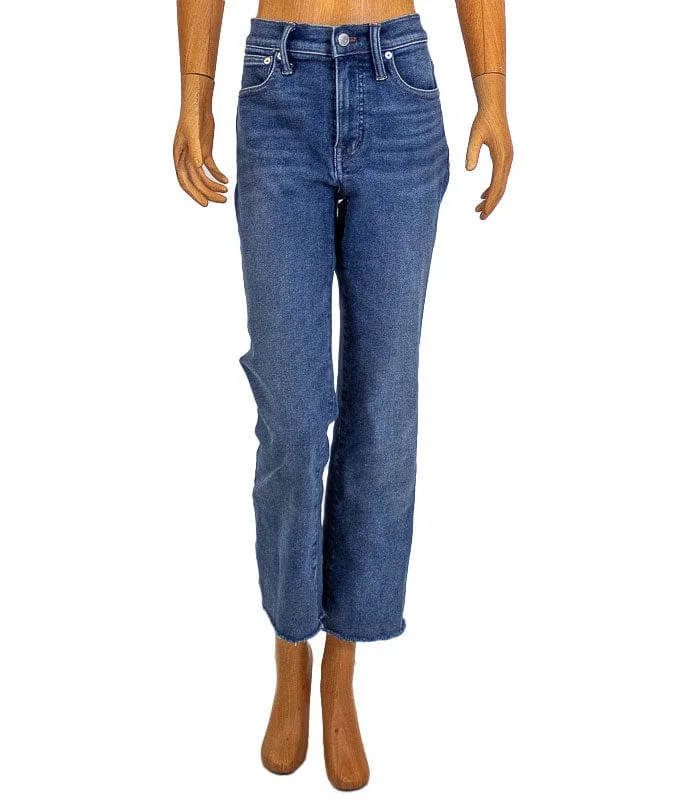 Cali Demi-Boot High-Rise Jeans Trendy Button-Up High-Waist Jeans