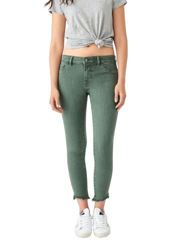 DL1961 Women's Jade Florence Cropped Mid Rise Instasculpt Skinny Jeans NWT Stylish Stone-Wash Denim Jeans