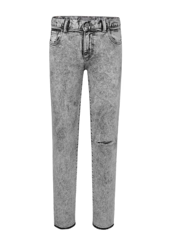 DL1961 Women's Nitro Zane Super Skinny Nitro Cropped Jeans Size 10 NWT Fashionable Raw Hemmed Jeans