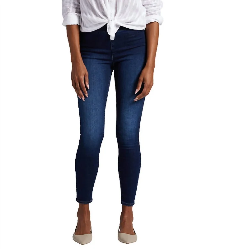 Forever Stretch Fit Flat Front Jean In Cornflower Blue Chic Rolled Cuff Denim Jeans