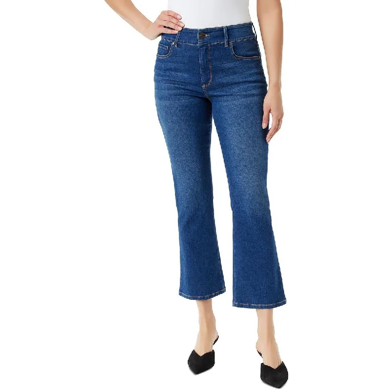 Gloria Vanderbilt Womens   Tummy Sculpt High Rise Bootcut Jeans Chic Rolled Cuff Denim Jeans