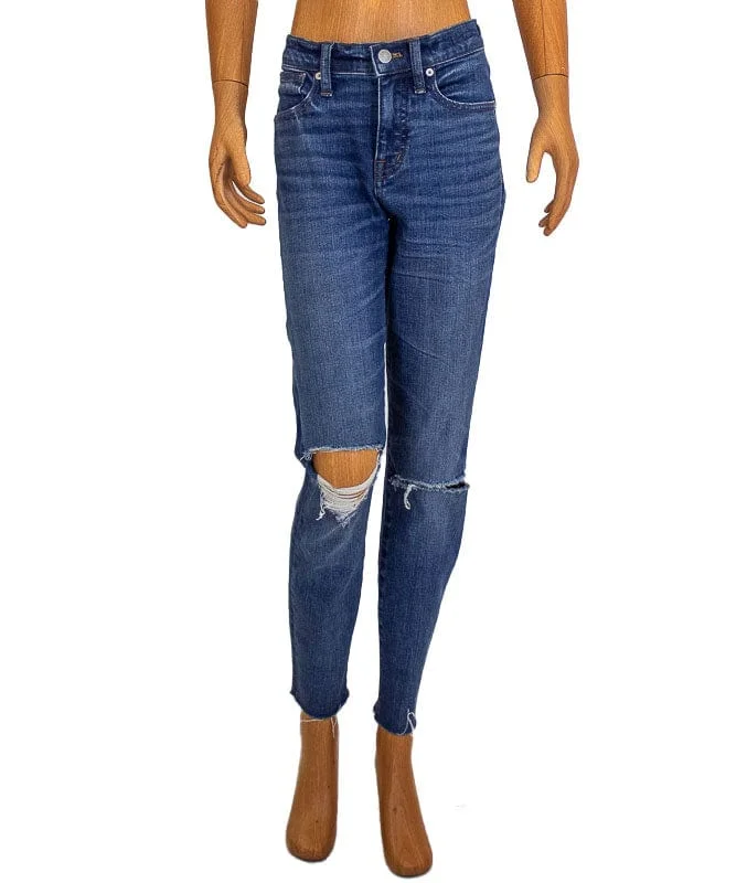 High-Rise Skinny Crop Jeans Classic Slim Fit Jeans