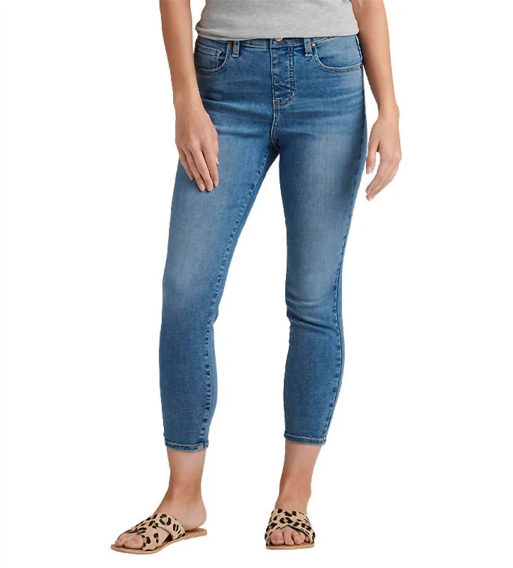 High Rise Valentina Skinny Crop Jean In Boardwalk Comfortable Stretch Fit Jeans