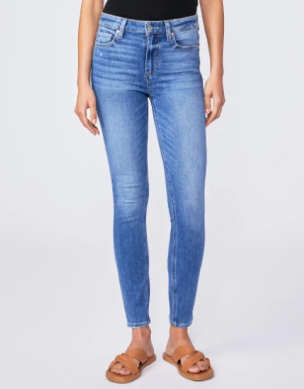 Hoxton Ankle Jean In Rock Show Distressed Casual Bootcut Ripped Jeans